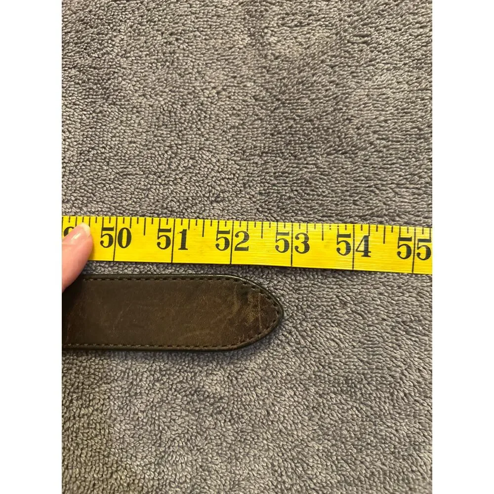 COACH Brown Leather Braided Belt